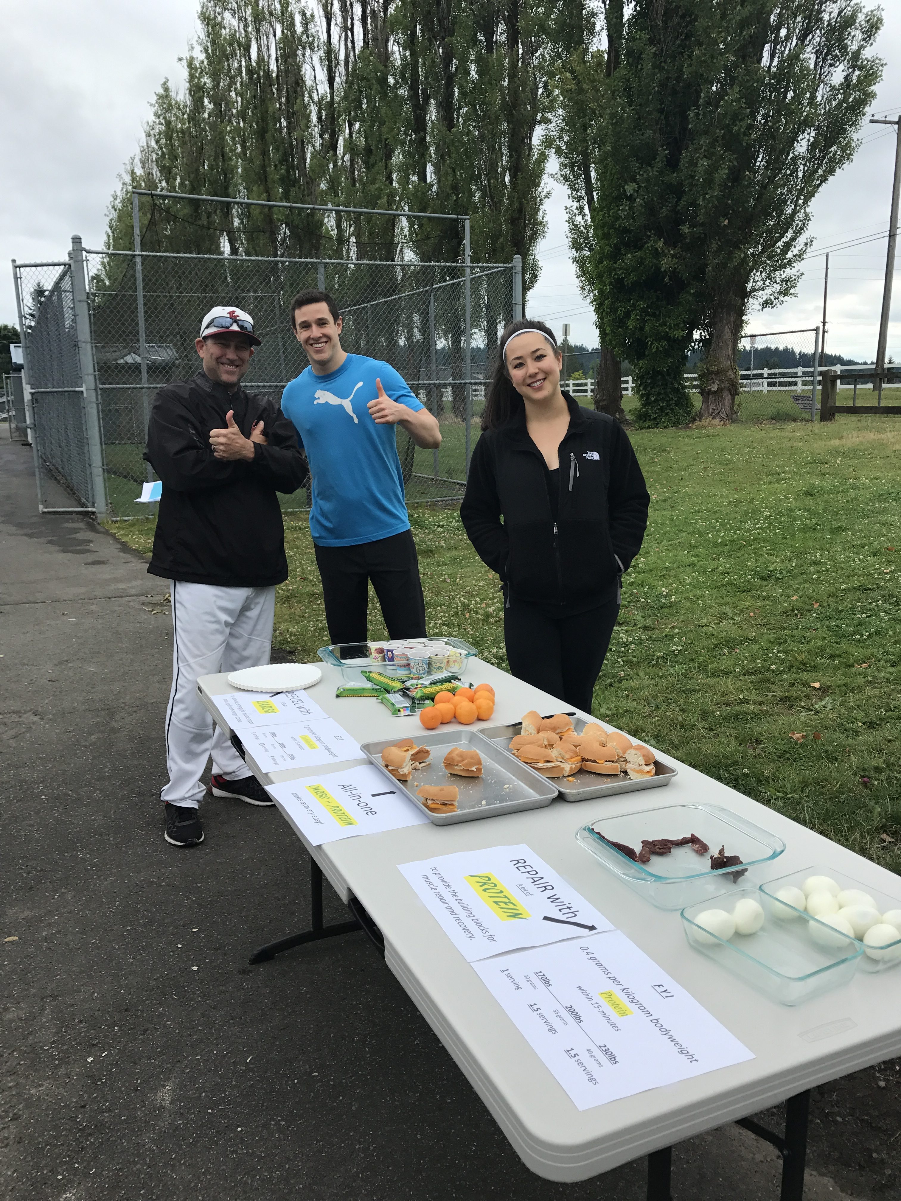 IMG_1616 Training Table following our 18u game at Bothell HS